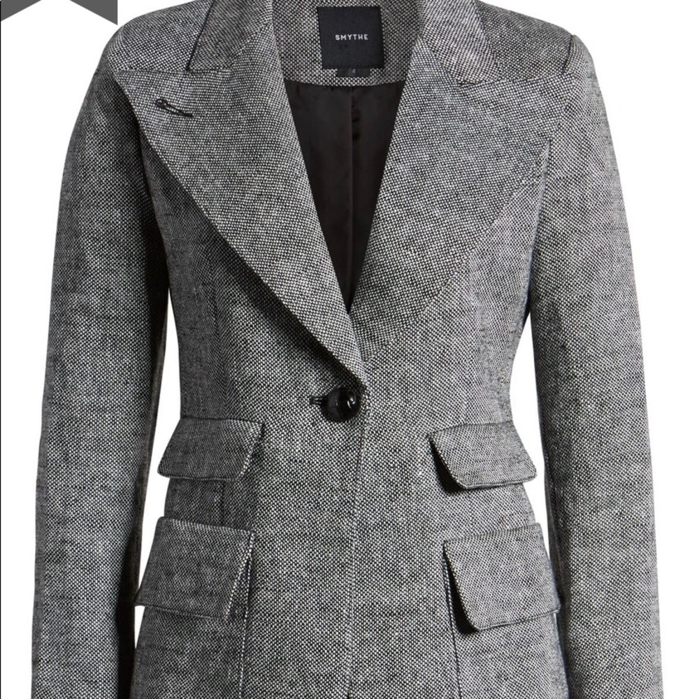 Smythe Birkin Black Tweed Blazer